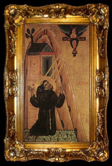 framed  MASTER of San Francesco Bardi St Francis Receiving the Stigmata, ta009-2